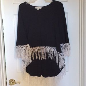 Black fun dressy top